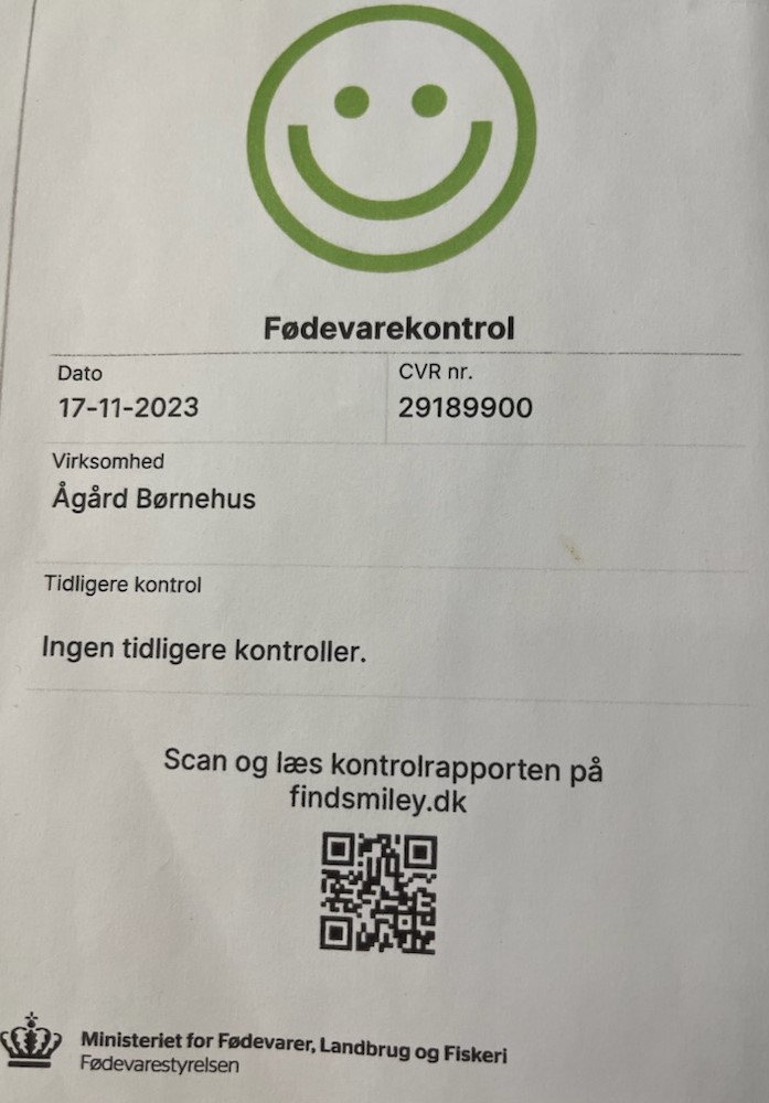 Fødevare kontrol med QR kode